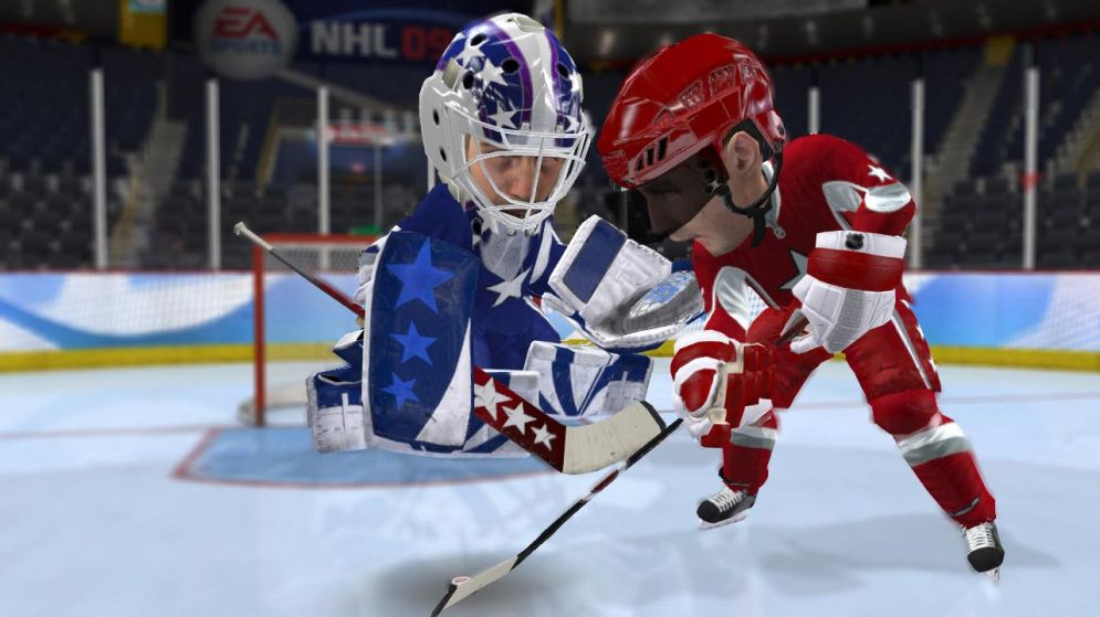 Screenshot ze hry 3 on 3 NHL Arcade - Recenze-her.cz