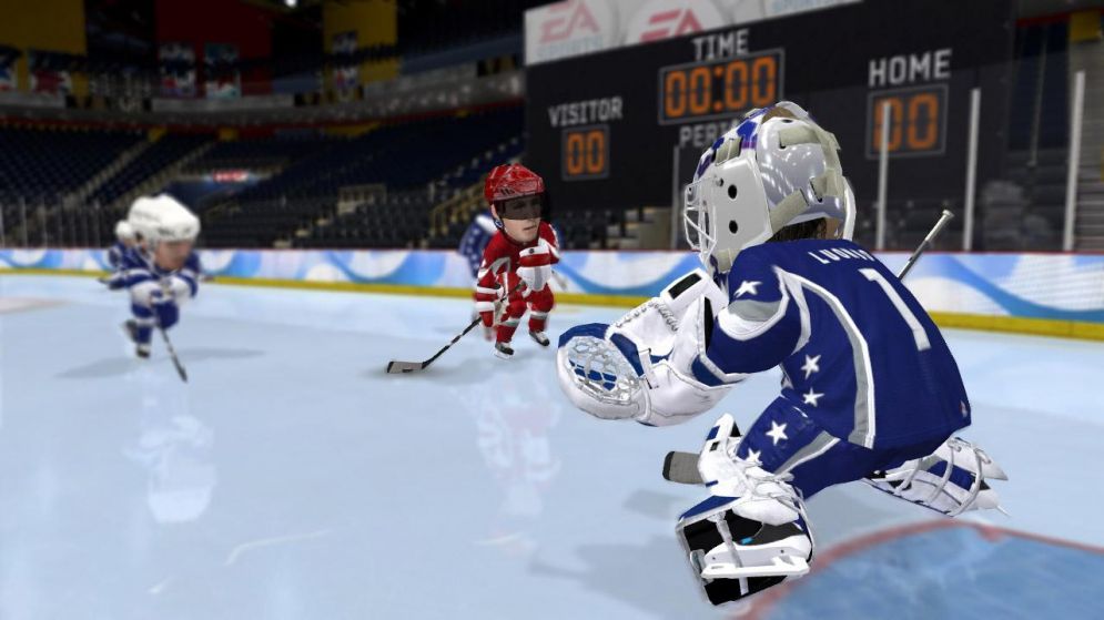 Screenshot ze hry 3 on 3 NHL Arcade - Recenze-her.cz