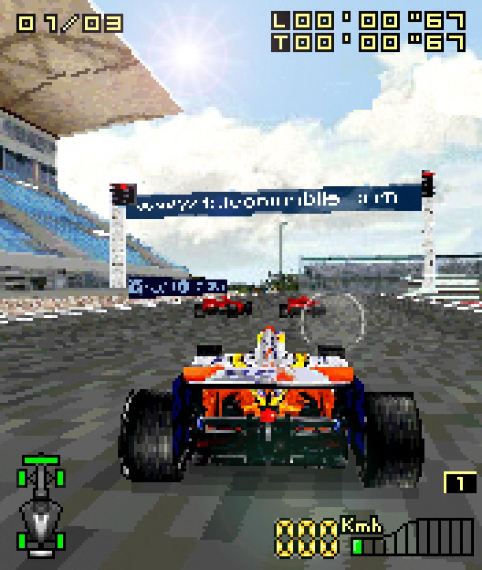 Screenshot ze hry 3D Formula Racing - Recenze-her.cz