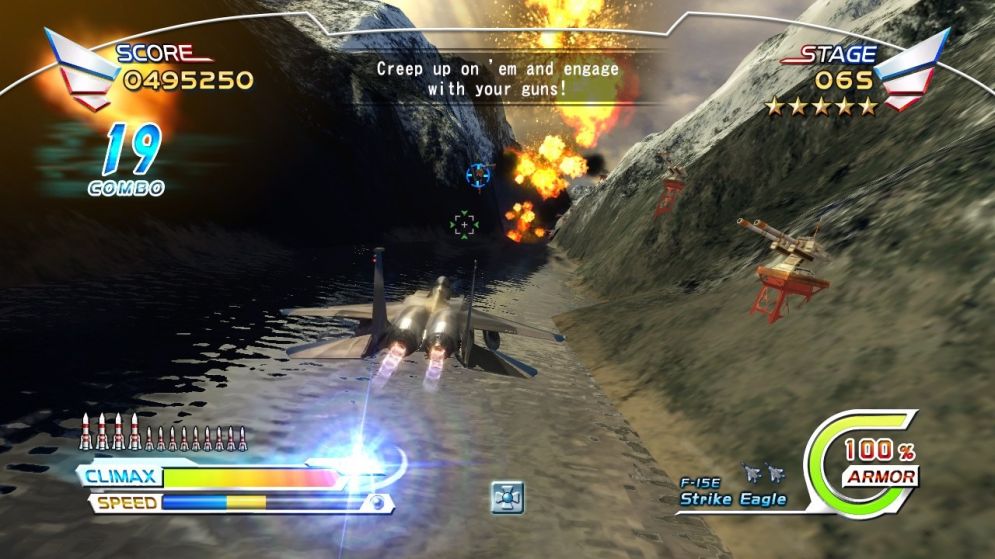 Screenshot ze hry After Burner Climax  - Recenze-her.cz