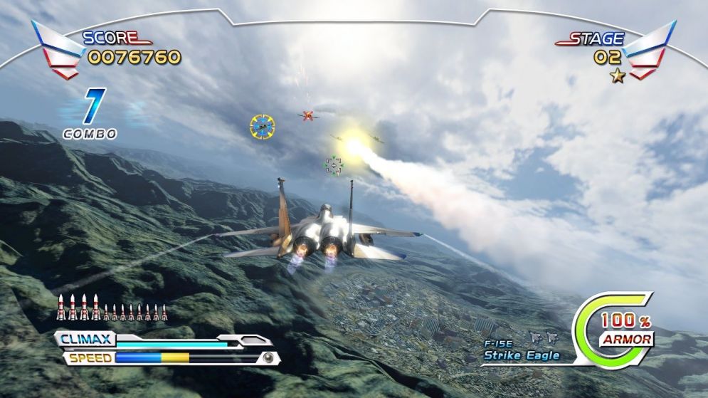 Screenshot ze hry After Burner Climax  - Recenze-her.cz