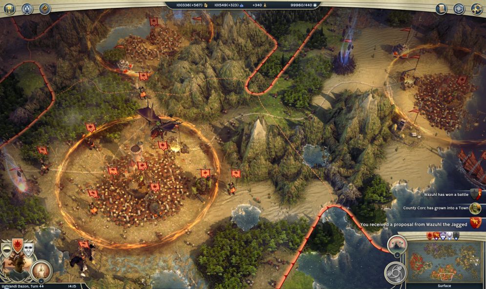 Screenshot ze hry Age of Wonders III - Recenze-her.cz