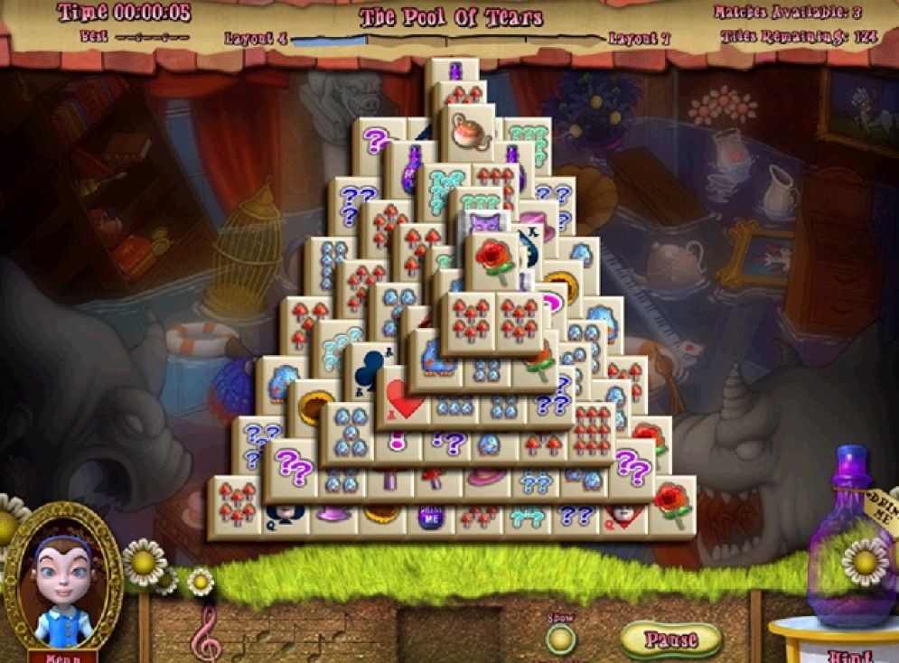 Screenshot ze hry Alice Magical Mahjong - Recenze-her.cz