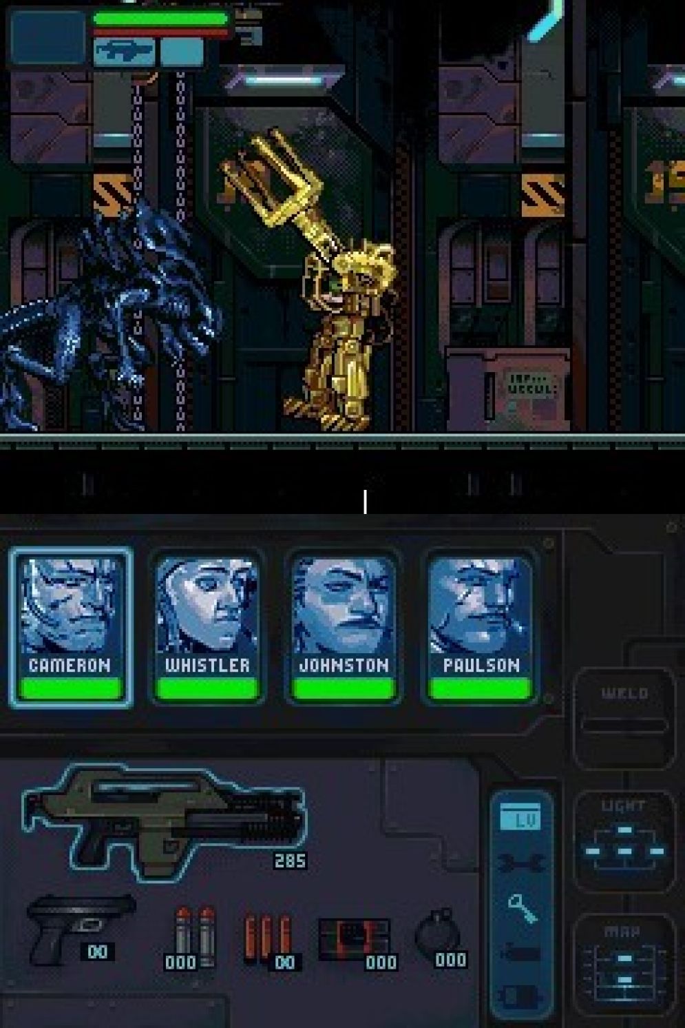 Screenshot ze hry Aliens: Infestation - Recenze-her.cz