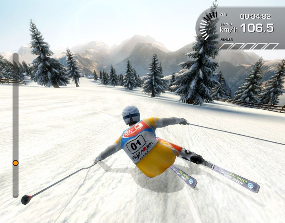 Screenshot ze hry Alpine Ski Racing 2007 - Recenze-her.cz