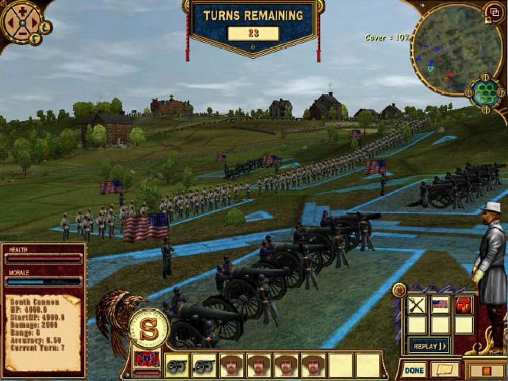 Screenshot ze hry American Civil War: Gettysburg - Recenze-her.cz
