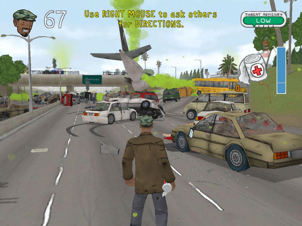 Screenshot ze hry American McGees Bad Day L.A. - Recenze-her.cz
