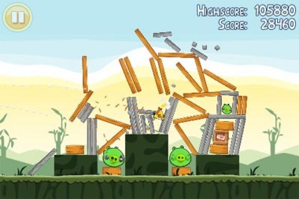 Screenshot ze hry Angry Birds - Recenze-her.cz