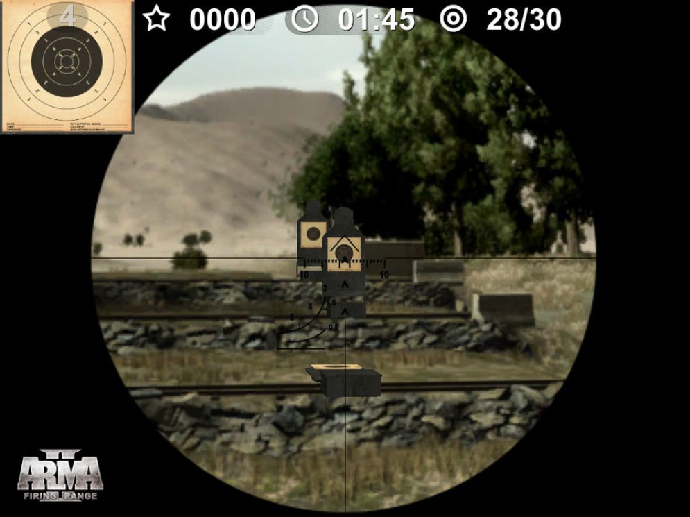 Screenshot ze hry Armed Assault 2: Firing Range (Arma II: Firing Range) - Recenze-her.cz
