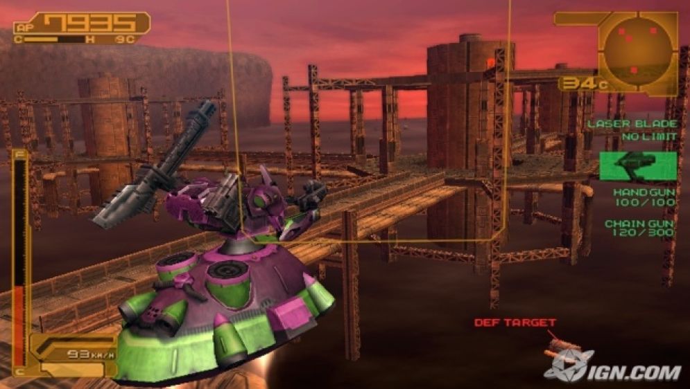 Screenshot ze hry Armored Core 3 - Recenze-her.cz