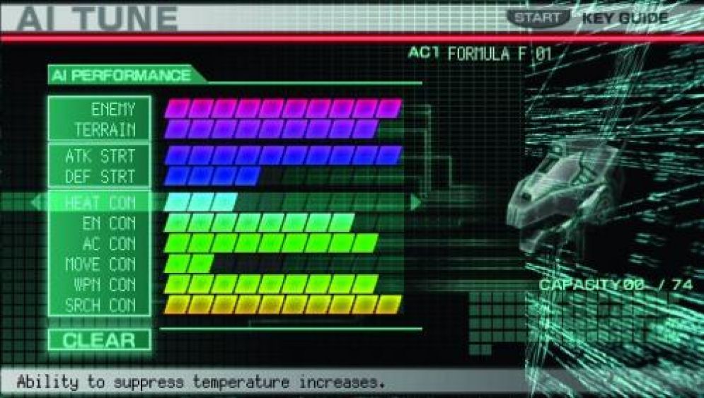 Screenshot ze hry Armored Core: Formula Front - Extreme Battle - Recenze-her.cz