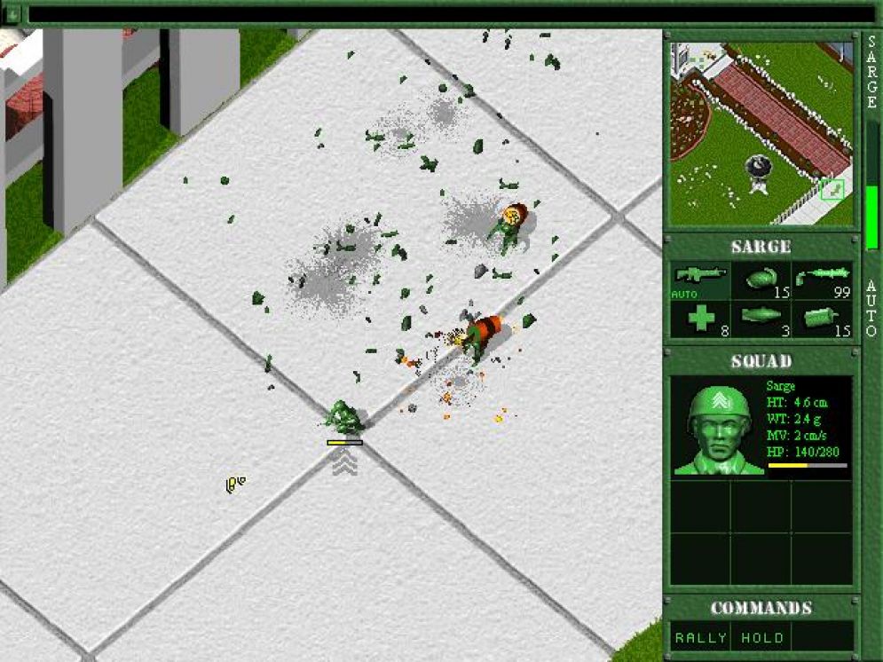 Screenshot ze hry Army Men 2 - Recenze-her.cz