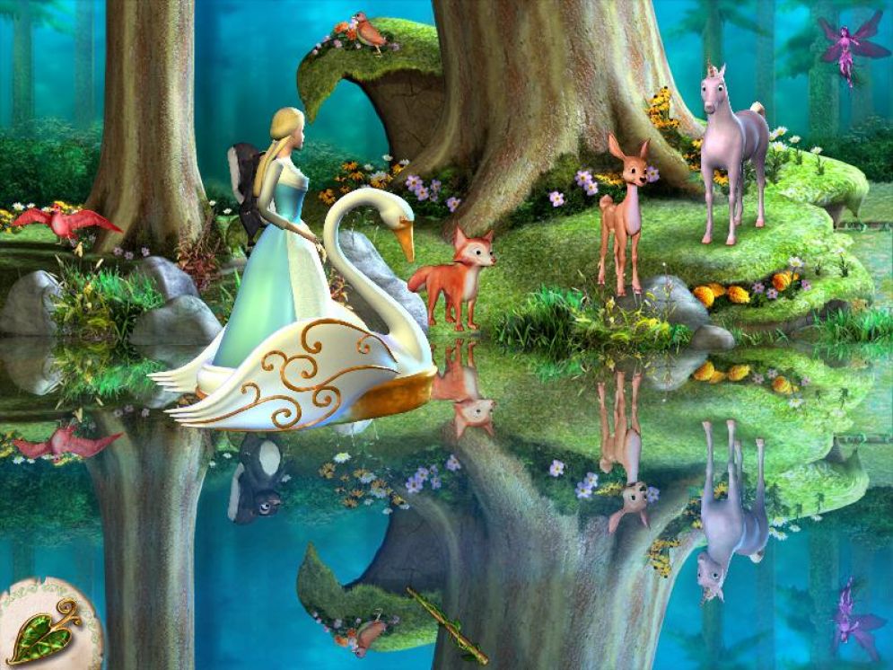 Screenshot ze hry Barbie od Labutho jezera: Kouzeln les - Recenze-her.cz