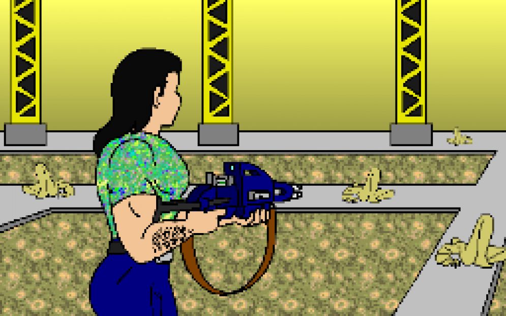 Screenshot ze hry Barn Runner Halloween 1: Fully Automatic Mojo - Recenze-her.cz