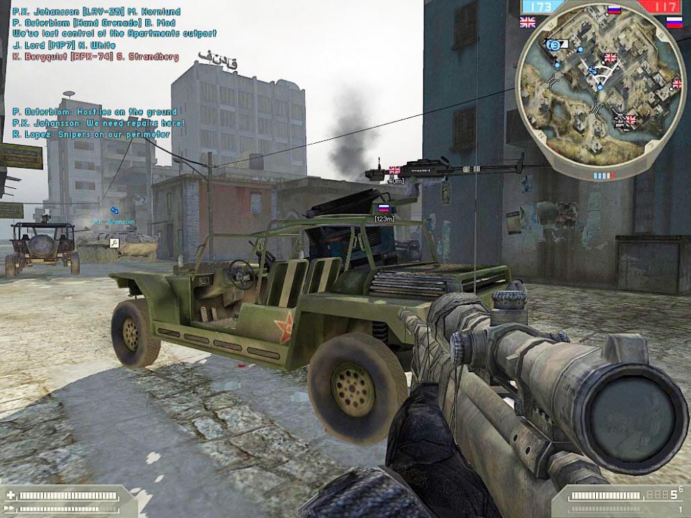 Screenshot ze hry Battlefield 2: Special Forces - Recenze-her.cz