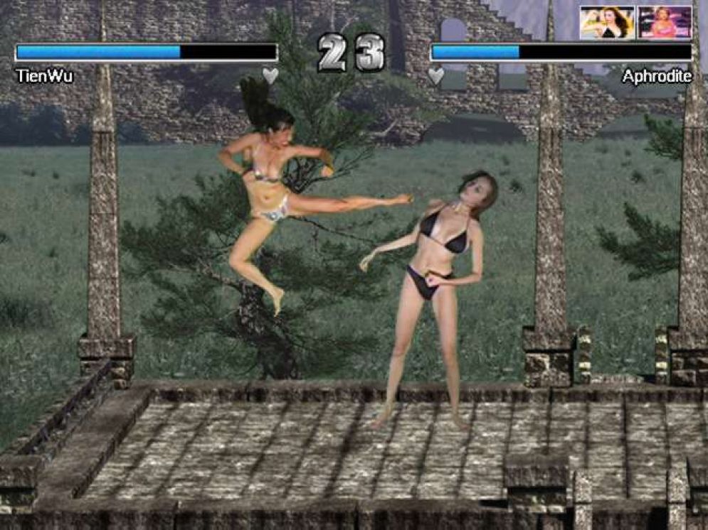 Screenshot ze hry Bikini Karate Babes - Recenze-her.cz