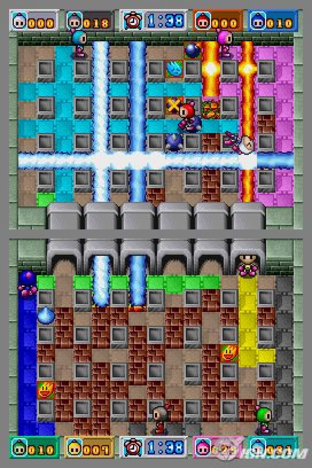 Screenshot ze hry Bomberman DS - Recenze-her.cz