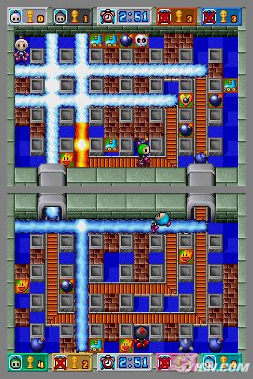Screenshot ze hry Bomberman DS - Recenze-her.cz