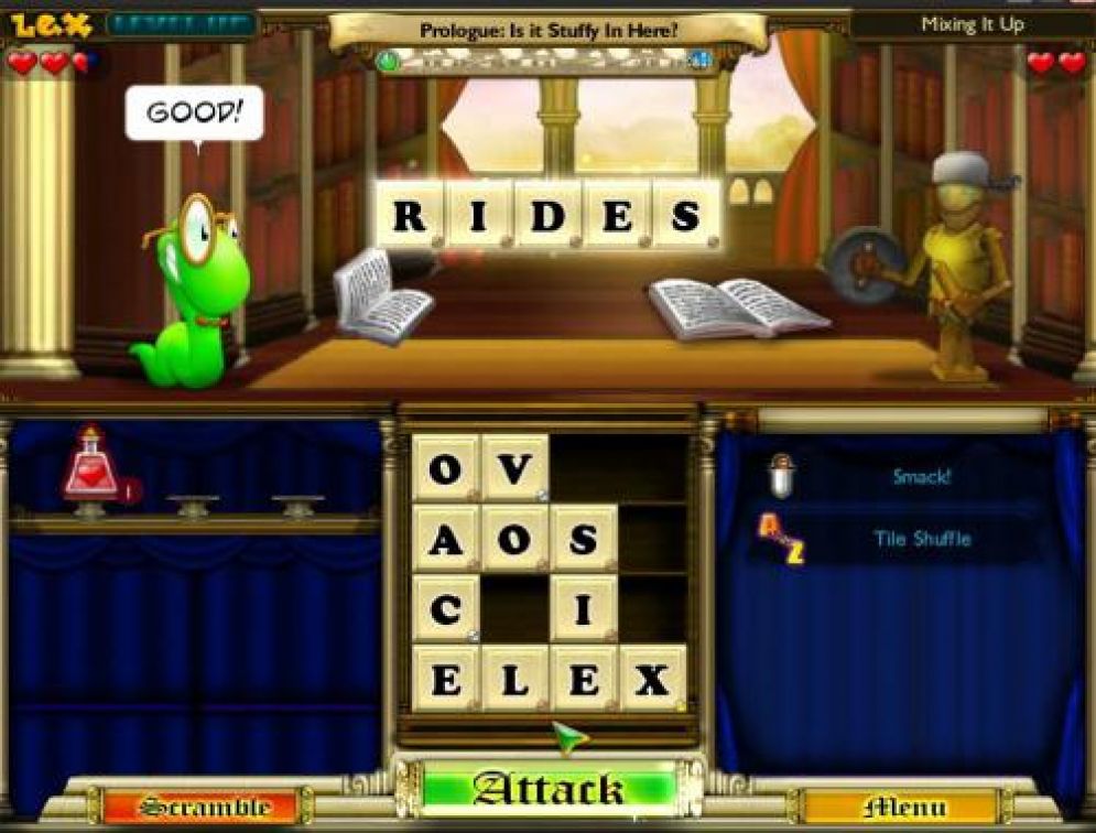 Screenshot ze hry Bookworm Adventures vol. 2 - Recenze-her.cz