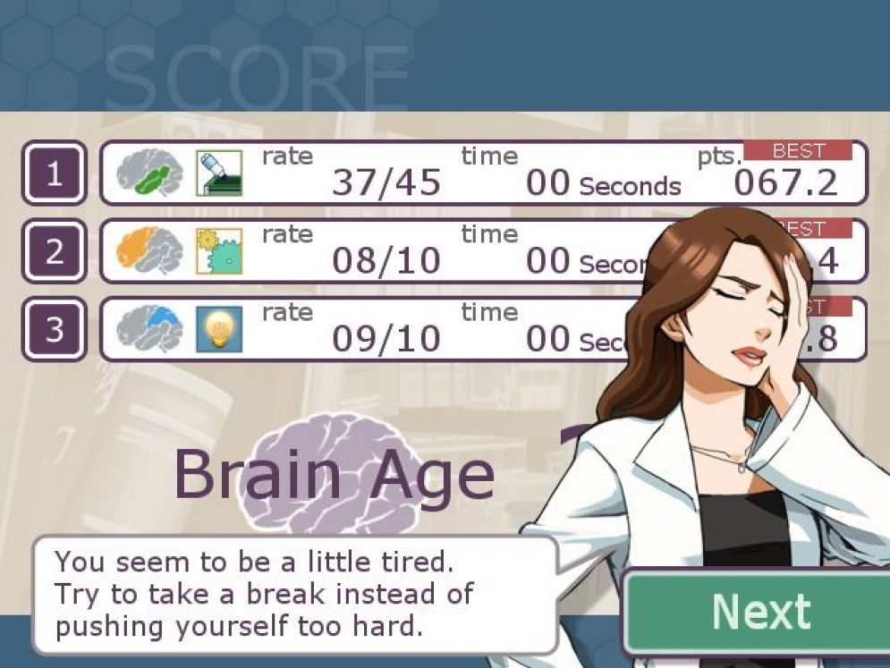 Screenshot ze hry Brain Exercise with Dr. Kawashima - Recenze-her.cz