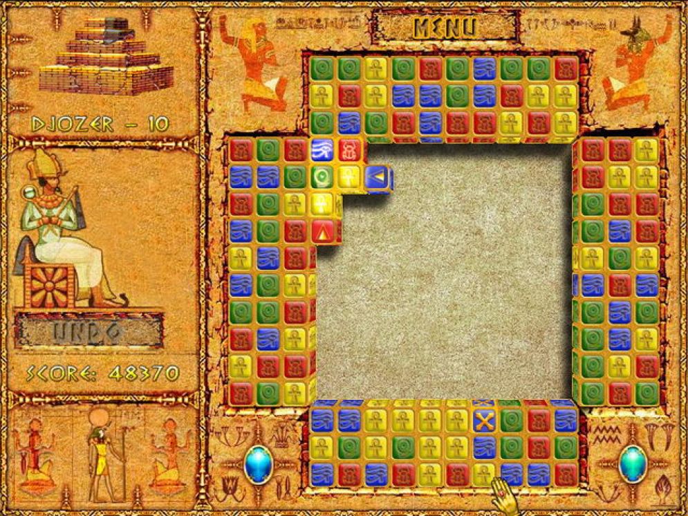 Screenshot ze hry Brickshooter Egypt - Recenze-her.cz