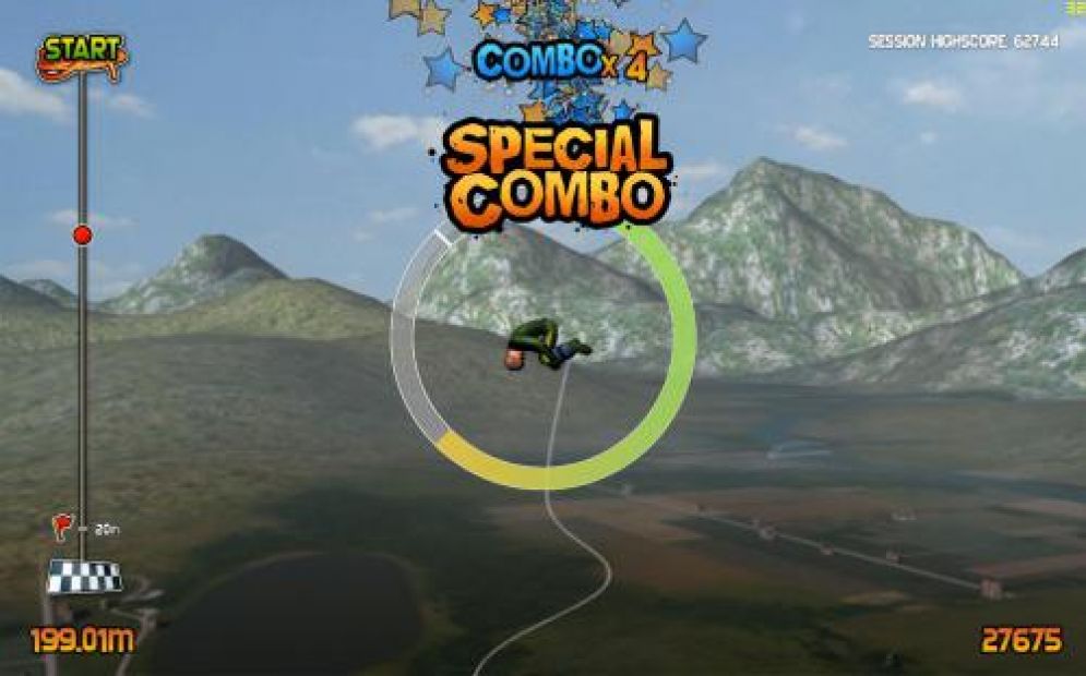 Screenshot ze hry Bungee Jumping Simulator - Recenze-her.cz