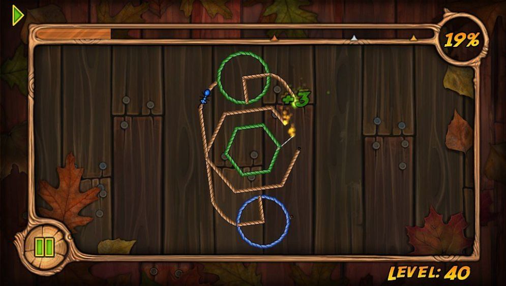 Screenshot ze hry Burn The Rope - Recenze-her.cz