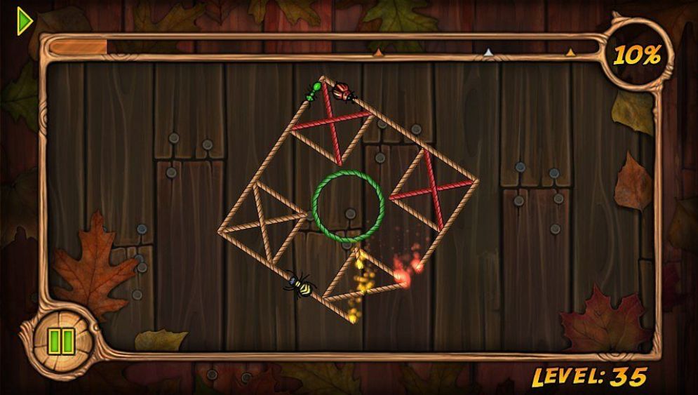 Screenshot ze hry Burn The Rope - Recenze-her.cz