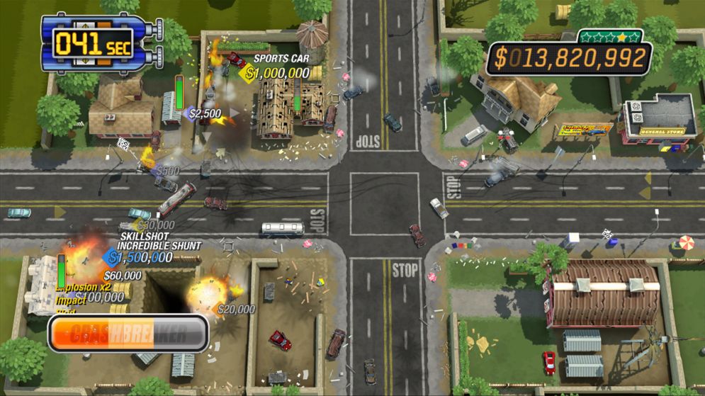 Screenshot ze hry Burnout Crash - Recenze-her.cz