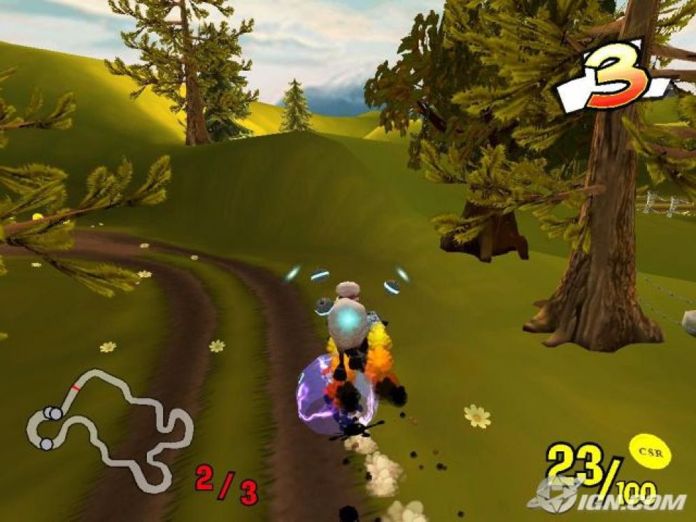 Screenshot ze hry Champion Sheep Rally - Recenze-her.cz
