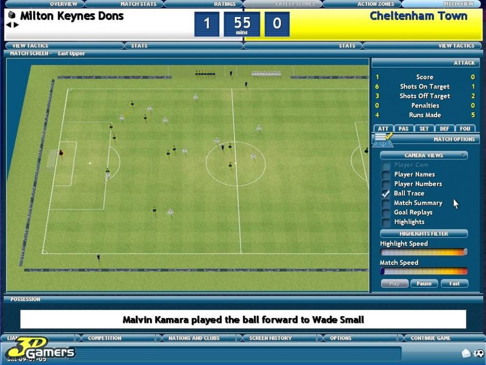 Screenshot ze hry Championship Manager 2006 - Recenze-her.cz
