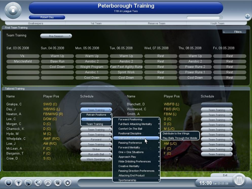 Screenshot ze hry Championship Manager 2008 - Recenze-her.cz