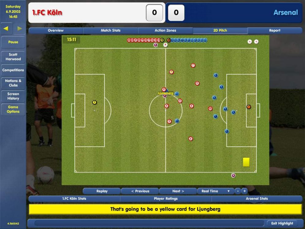 Screenshot ze hry Championship Manager: Season 03/04 - Recenze-her.cz