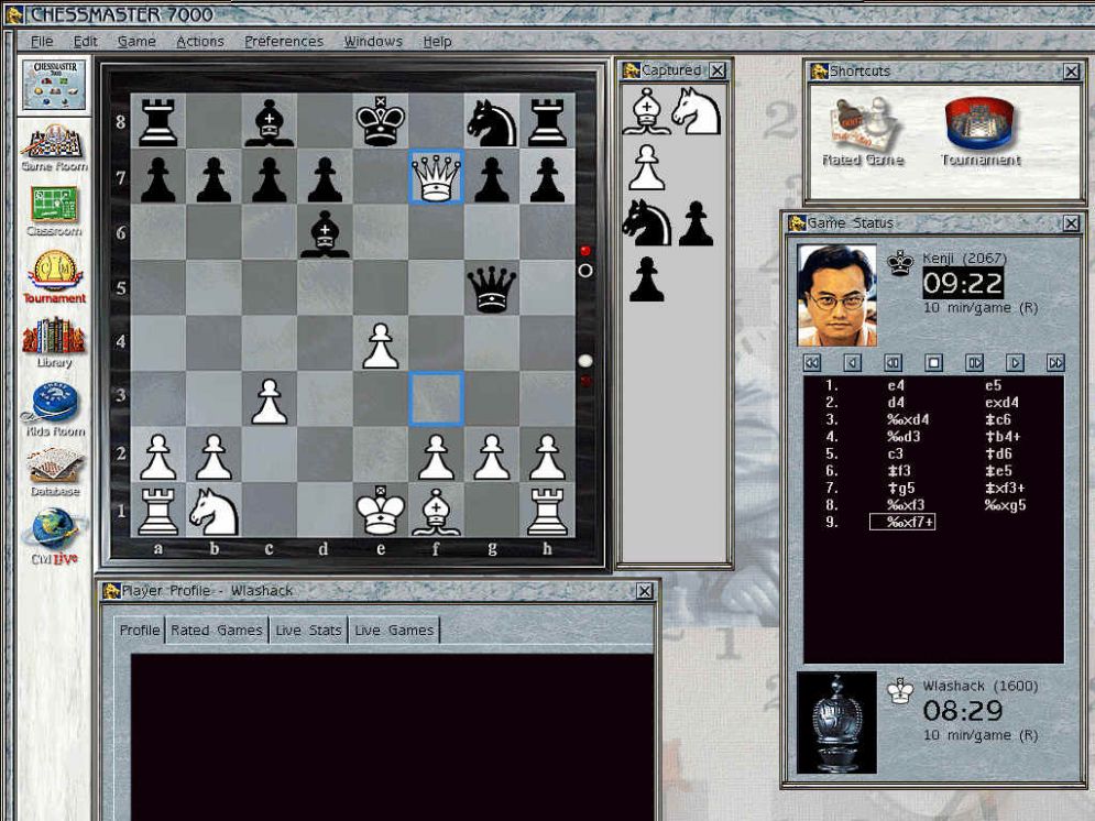 Screenshot ze hry Chessmaster 7000 - Recenze-her.cz