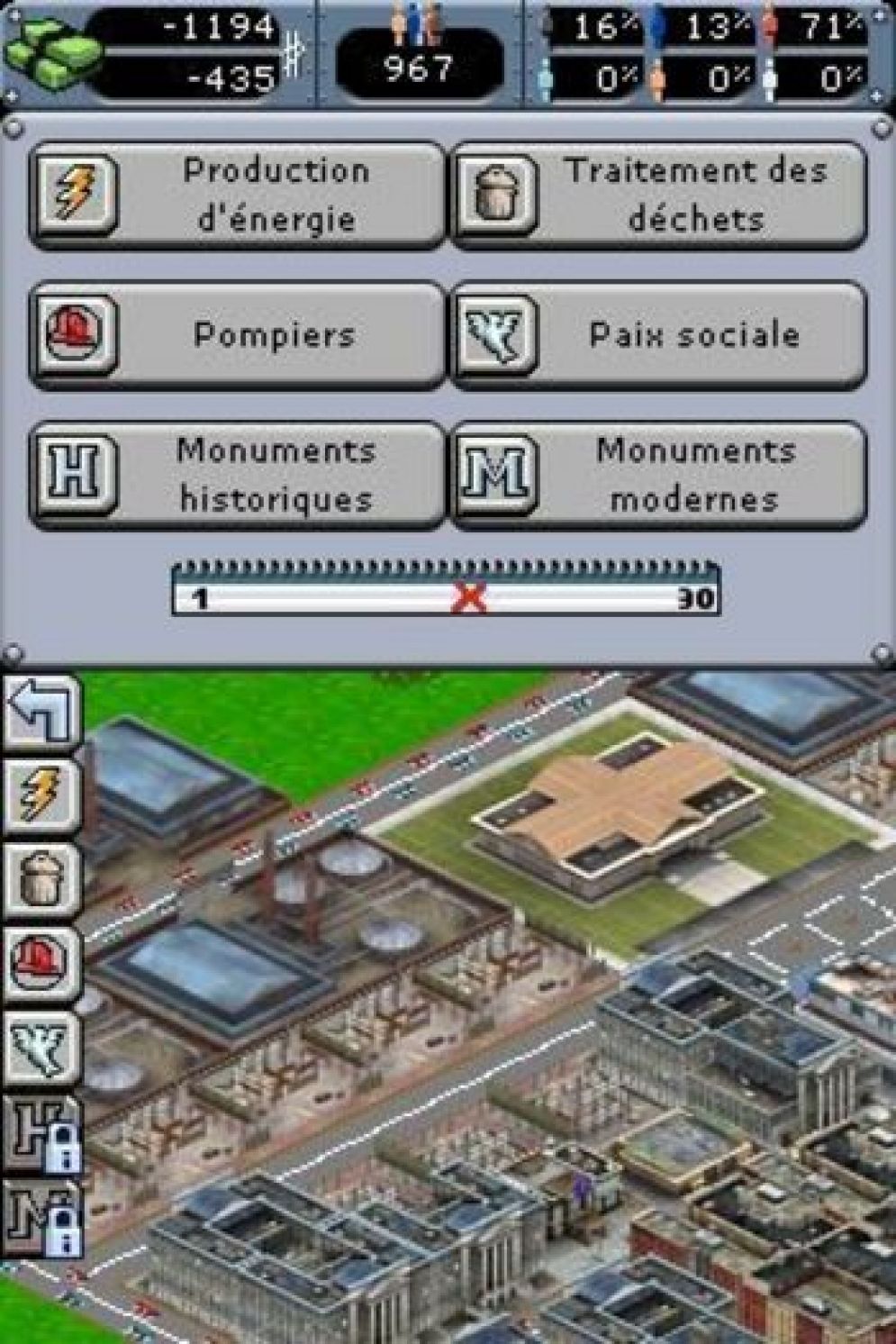 Screenshot ze hry City Life DS - Recenze-her.cz