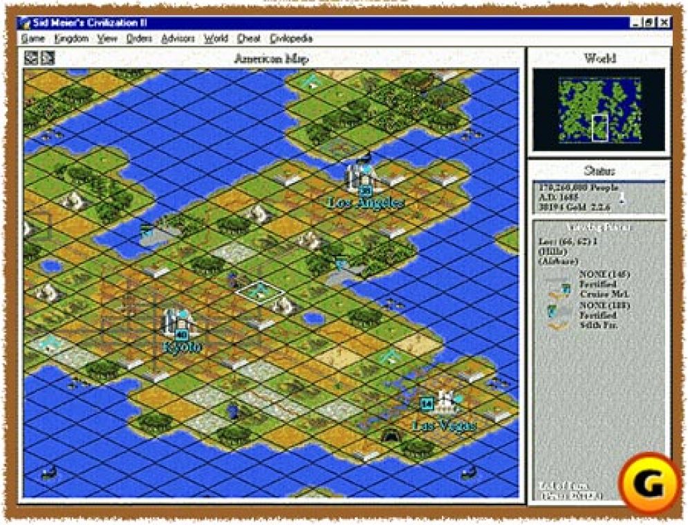 Screenshot ze hry Civilization II: Multiplayer Gold Edition - Recenze-her.cz