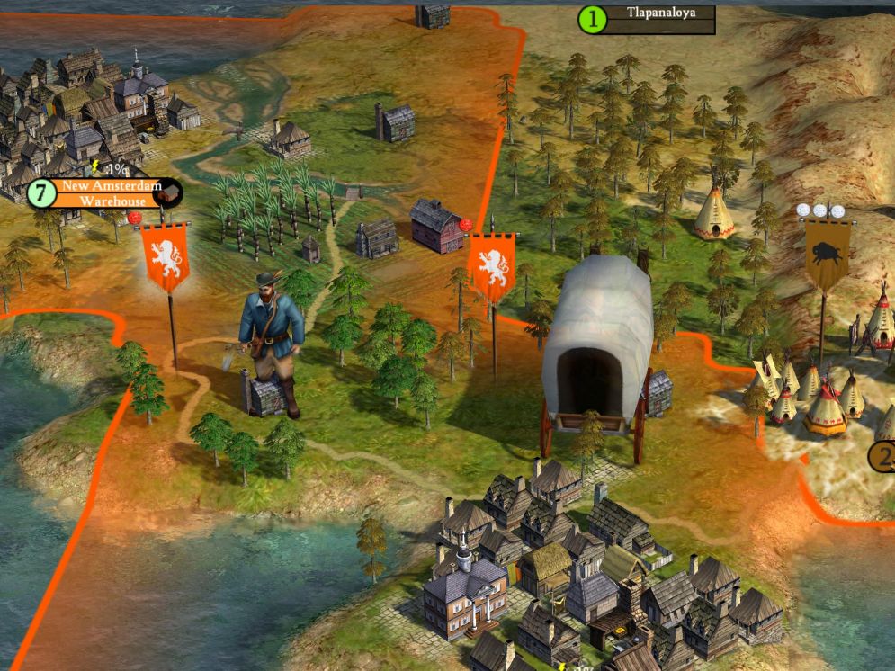 Screenshot ze hry Civilization IV: Colonization - Recenze-her.cz
