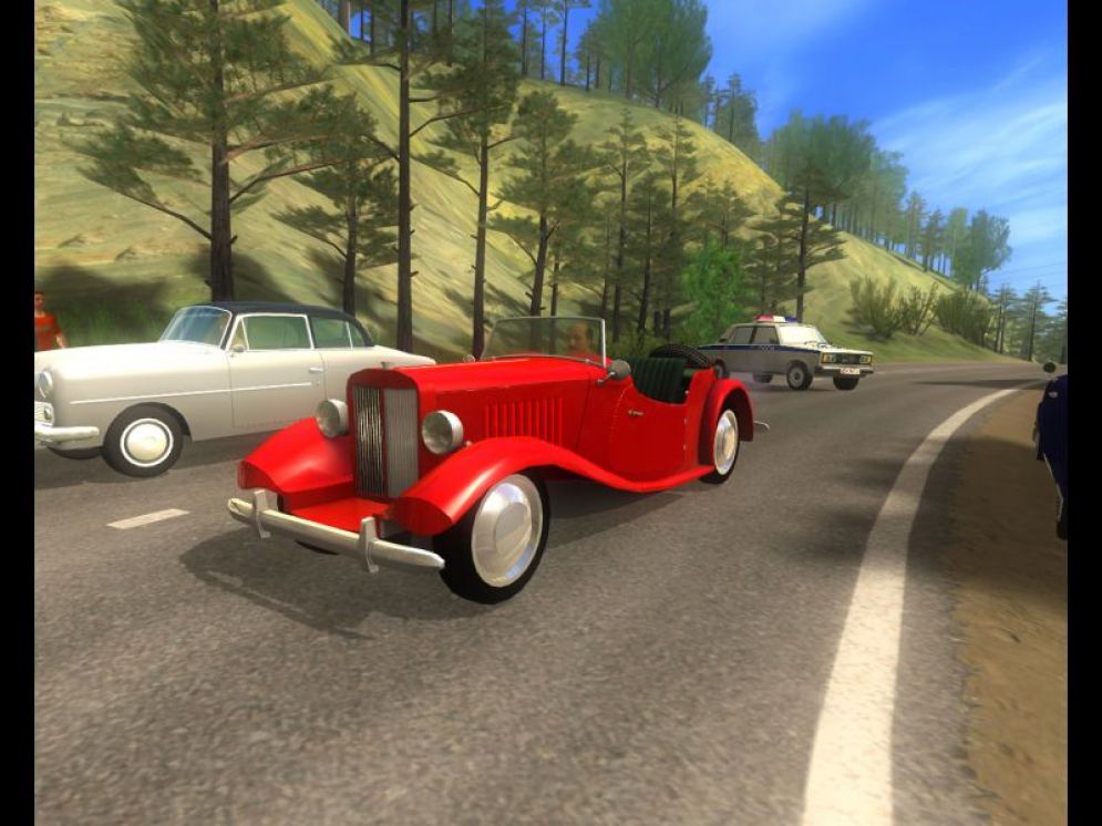Screenshot ze hry Classic Car Racing - Recenze-her.cz