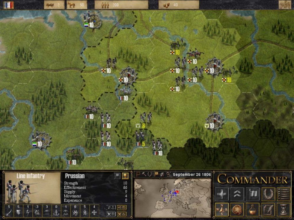 Screenshot ze hry Commander: Napoleon at War - Recenze-her.cz