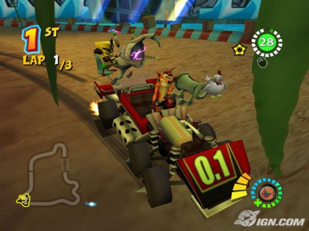 Screenshot ze hry Crash Tag Team Racing - Recenze-her.cz