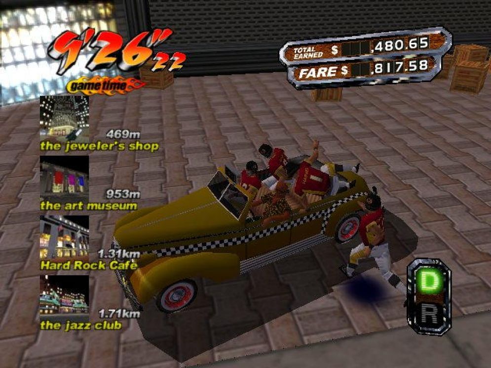 Screenshot ze hry Crazy Taxi 3: High Roller - Recenze-her.cz