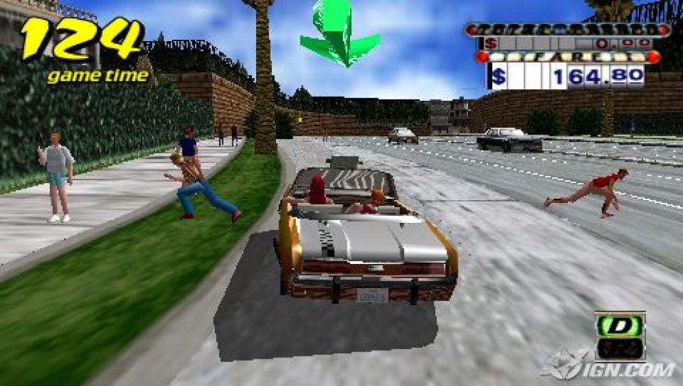 Screenshot ze hry Crazy Taxi: Fare Wars - Recenze-her.cz