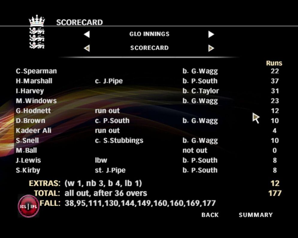 Screenshot ze hry Cricket 09 - Recenze-her.cz