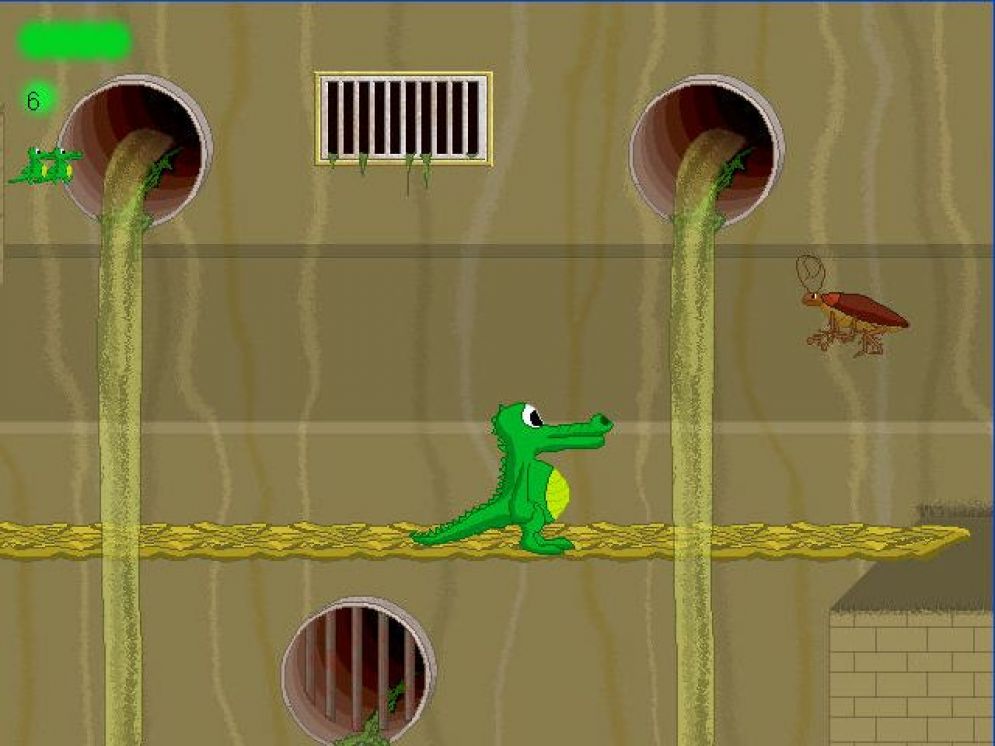Screenshot ze hry Croco in the Sewage - Recenze-her.cz