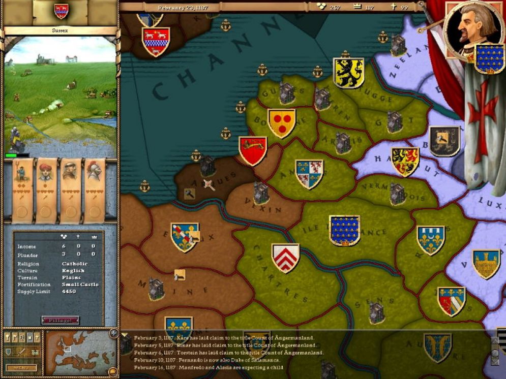 Screenshot ze hry Crusader Kings - Recenze-her.cz