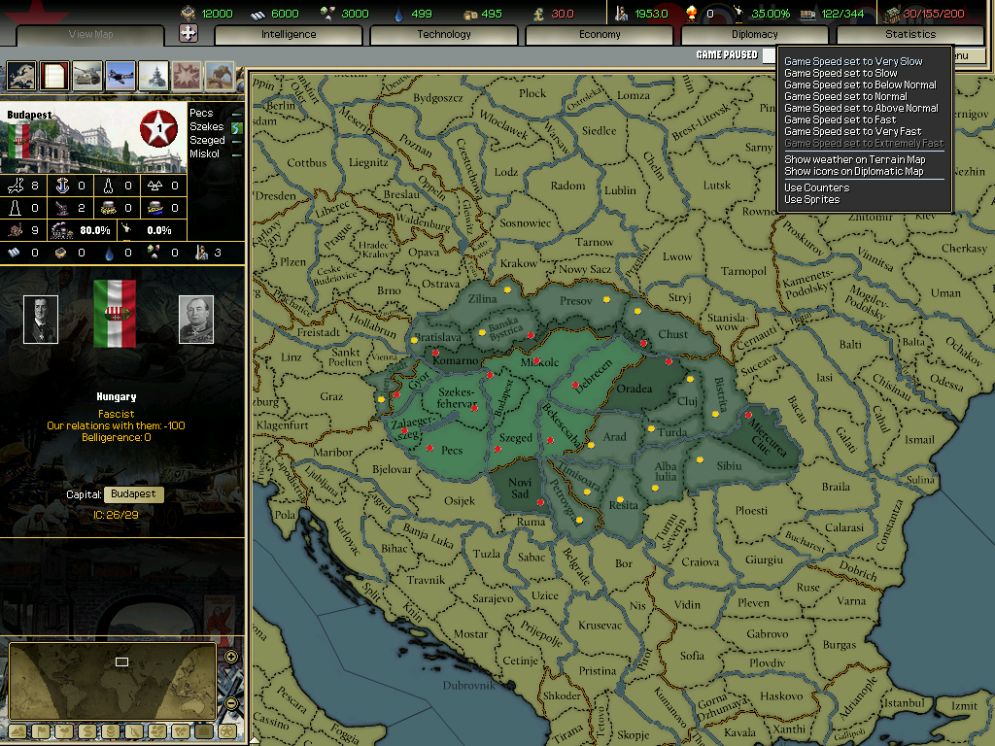 Screenshot ze hry Darkest Hour: A Hearts of Iron Game - Recenze-her.cz