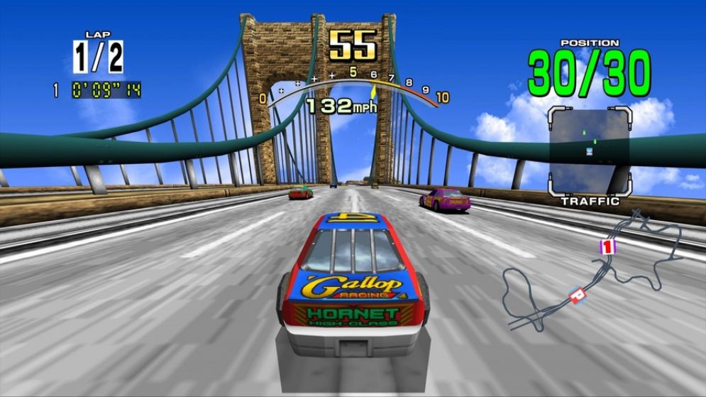 Screenshot ze hry Daytona USA - Recenze-her.cz