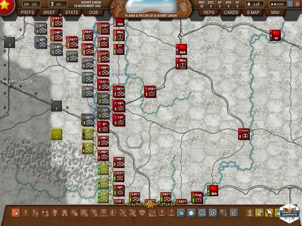 Screenshot ze hry Decisive Campaigns: Case Blue - Recenze-her.cz