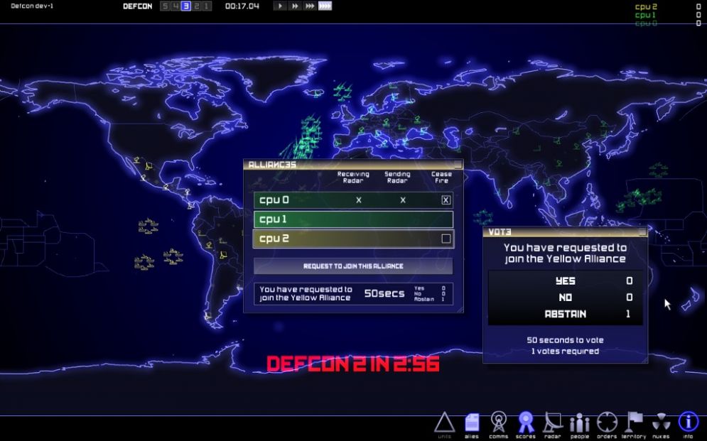 Screenshot ze hry Defcon - Recenze-her.cz