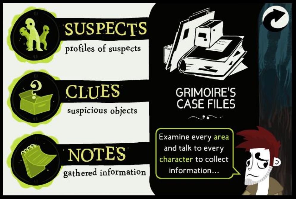 Screenshot ze hry Detective Grimoire - Recenze-her.cz